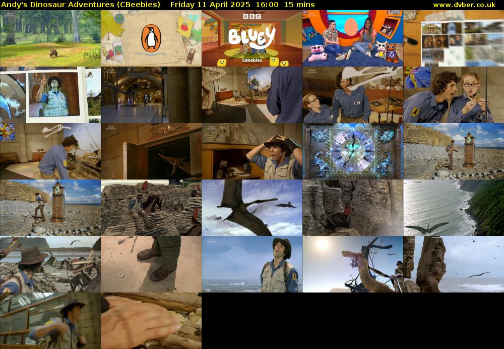 Andy's Dinosaur Adventures (CBeebies) Friday 11 April 2025 16:00 - 16:15