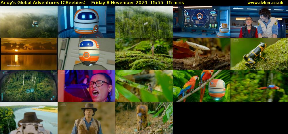 Andy's Global Adventures (CBeebies) Friday 8 November 2024 15:55 - 16:10