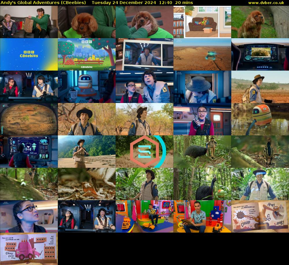 Andy's Global Adventures (CBeebies) Tuesday 24 December 2024 12:40 - 13:00