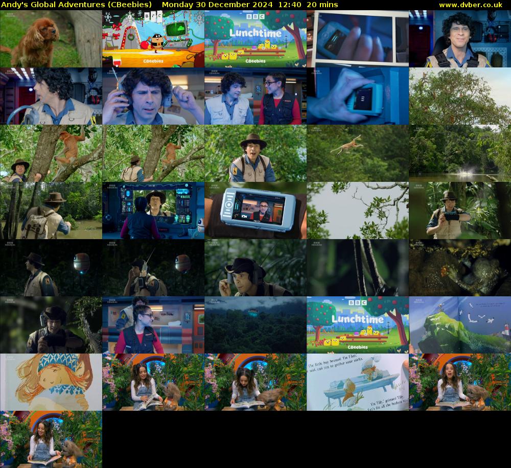 Andy's Global Adventures (CBeebies) Monday 30 December 2024 12:40 - 13:00