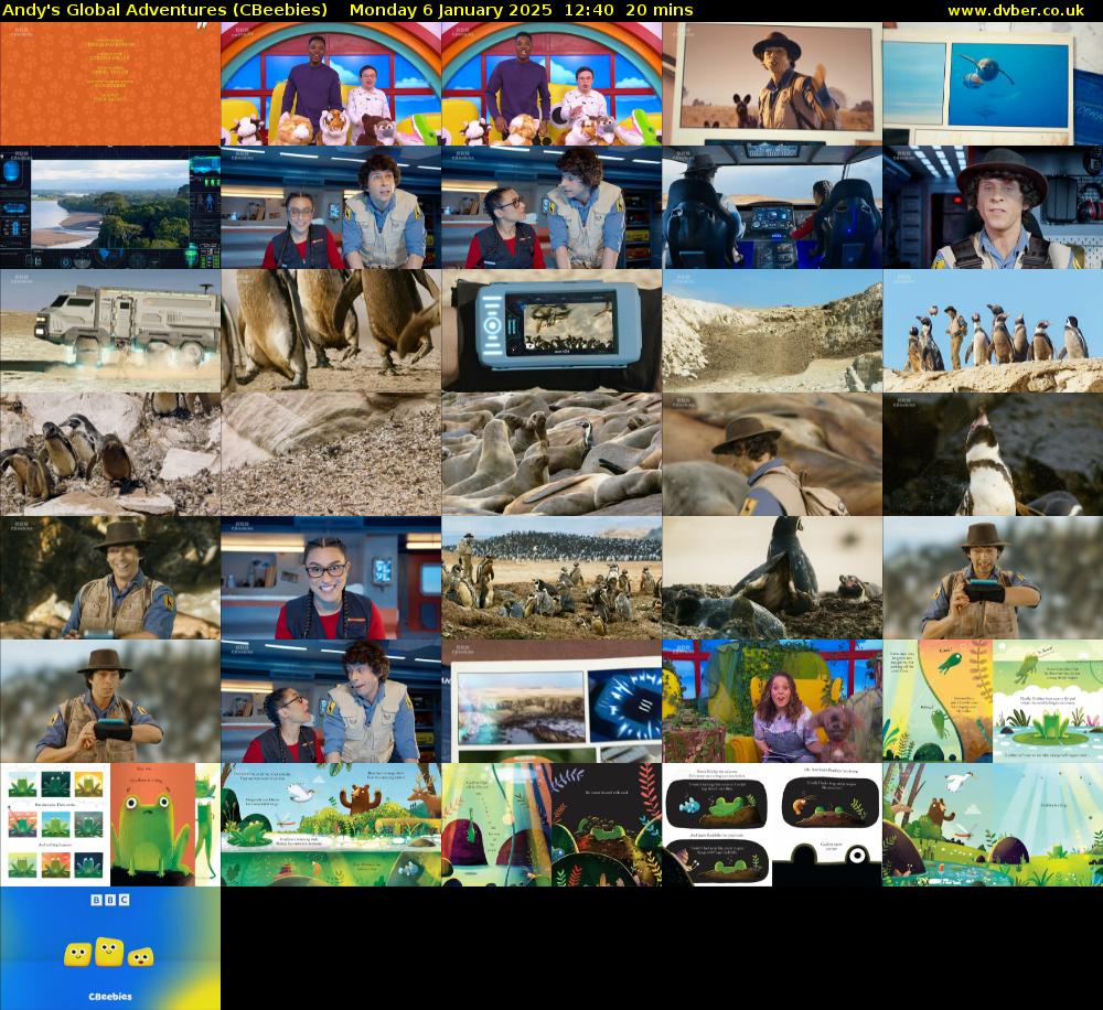 Andy's Global Adventures (CBeebies) Monday 6 January 2025 12:40 - 13:00