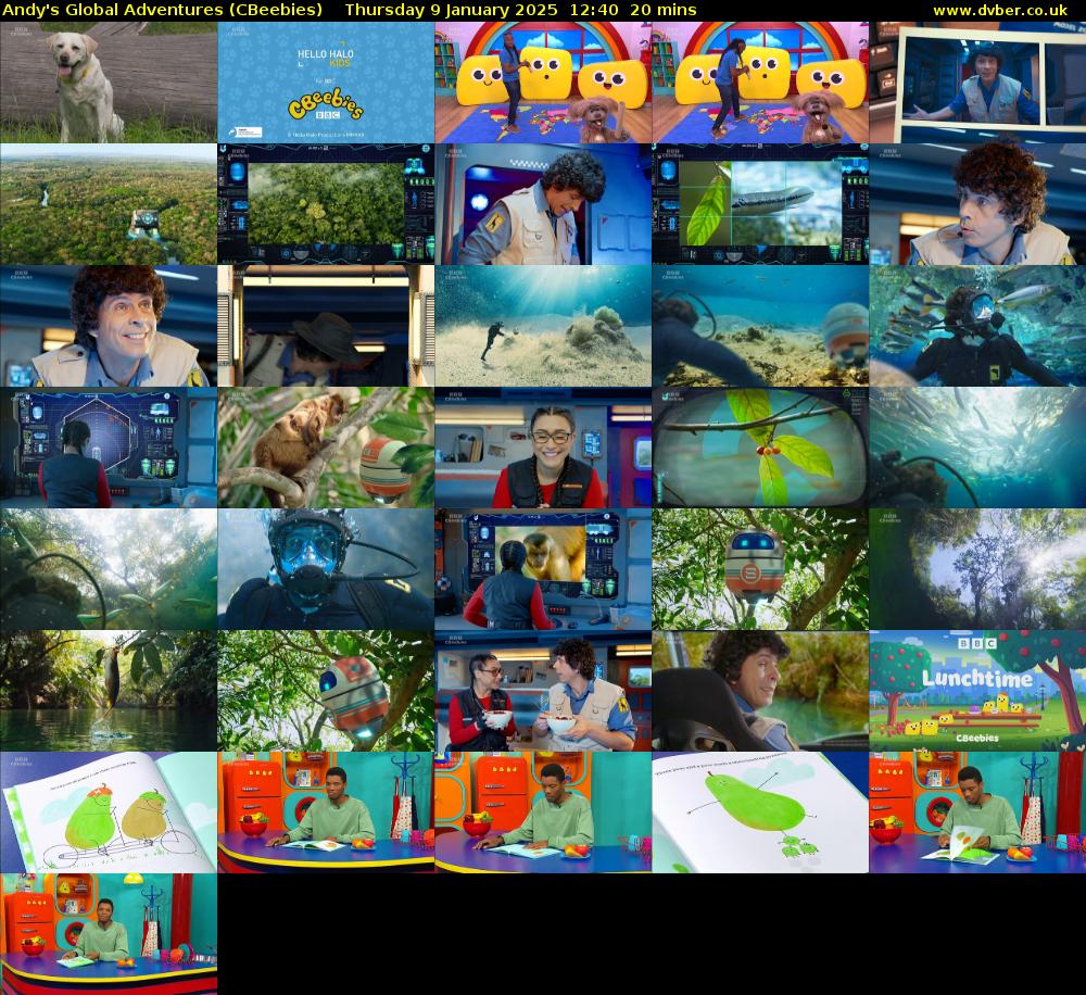 Andy's Global Adventures (CBeebies) Thursday 9 January 2025 12:40 - 13:00