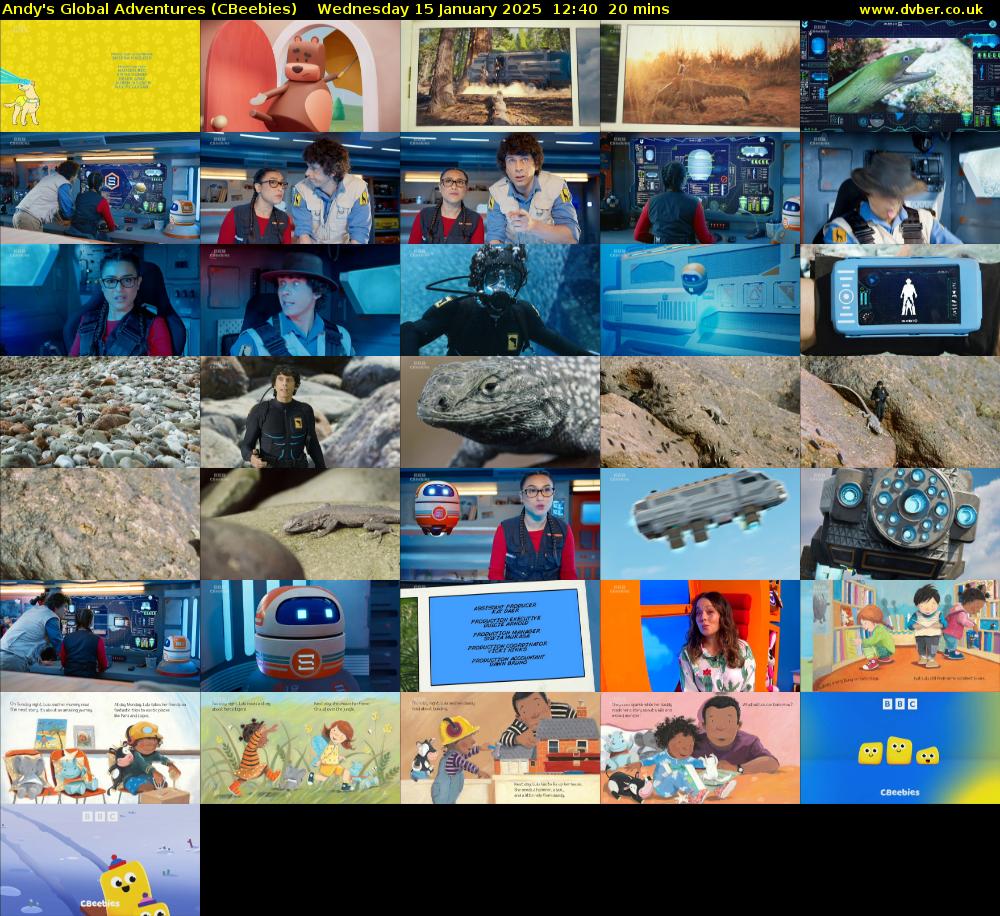 Andy's Global Adventures (CBeebies) Wednesday 15 January 2025 12:40 - 13:00