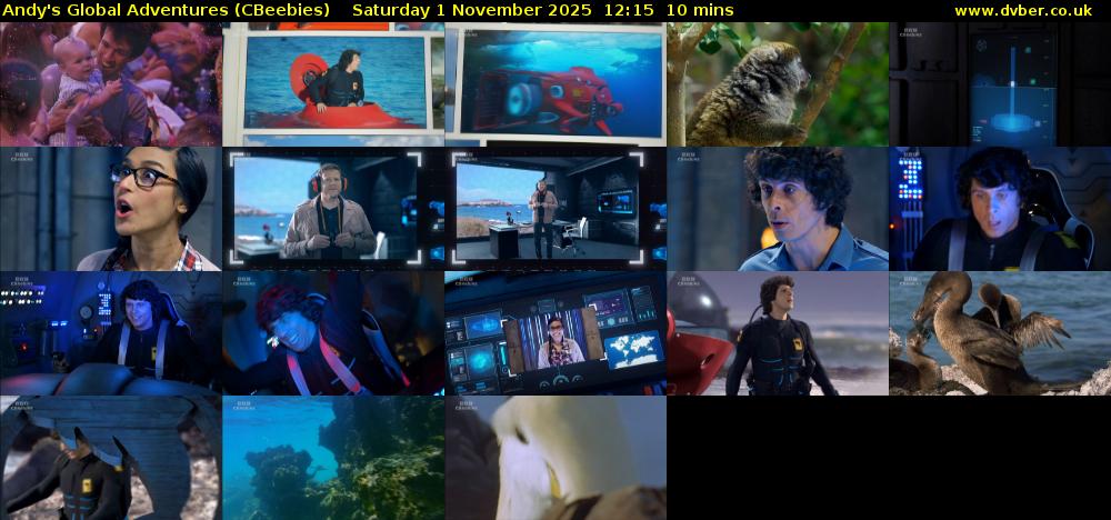 Andy's Global Adventures (CBeebies) Saturday 1 November 2025 12:15 - 12:25
