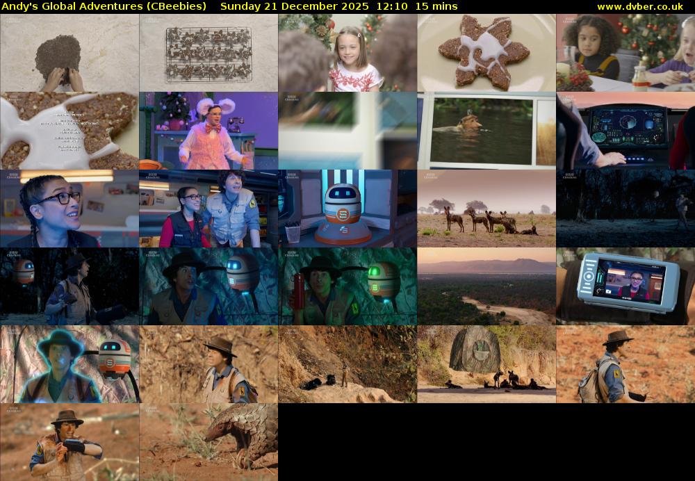 Andy's Global Adventures (CBeebies) Sunday 21 December 2025 12:10 - 12:25