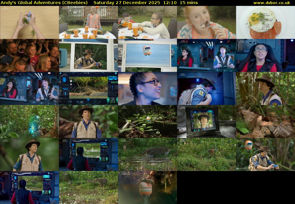 Andy's Global Adventures (CBeebies) Saturday 27 December 2025 12:10 - 12:25