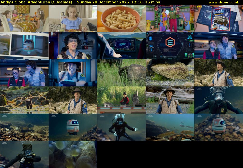 Andy's Global Adventures (CBeebies) Sunday 28 December 2025 12:10 - 12:25