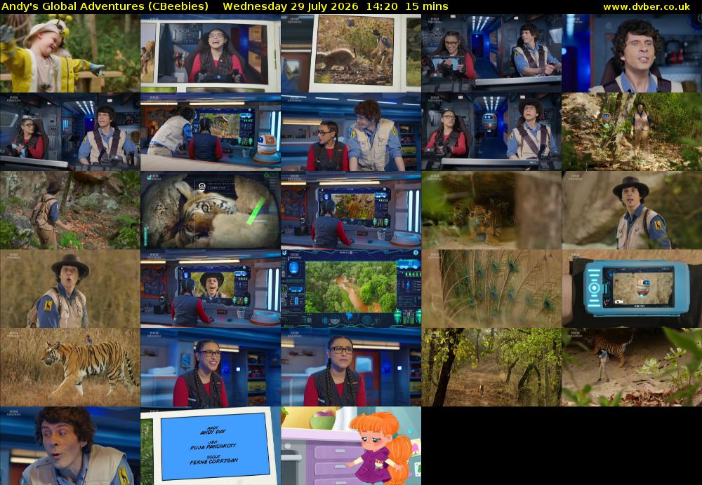 Andy's Global Adventures (CBeebies) Wednesday 29 July 2026 14:20 - 14:35