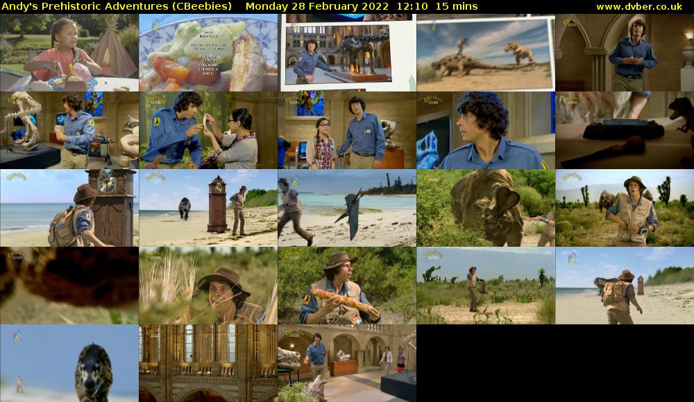 Andy's Prehistoric Adventures (CBeebies) Monday 28 February 2022 12:10 - 12:25