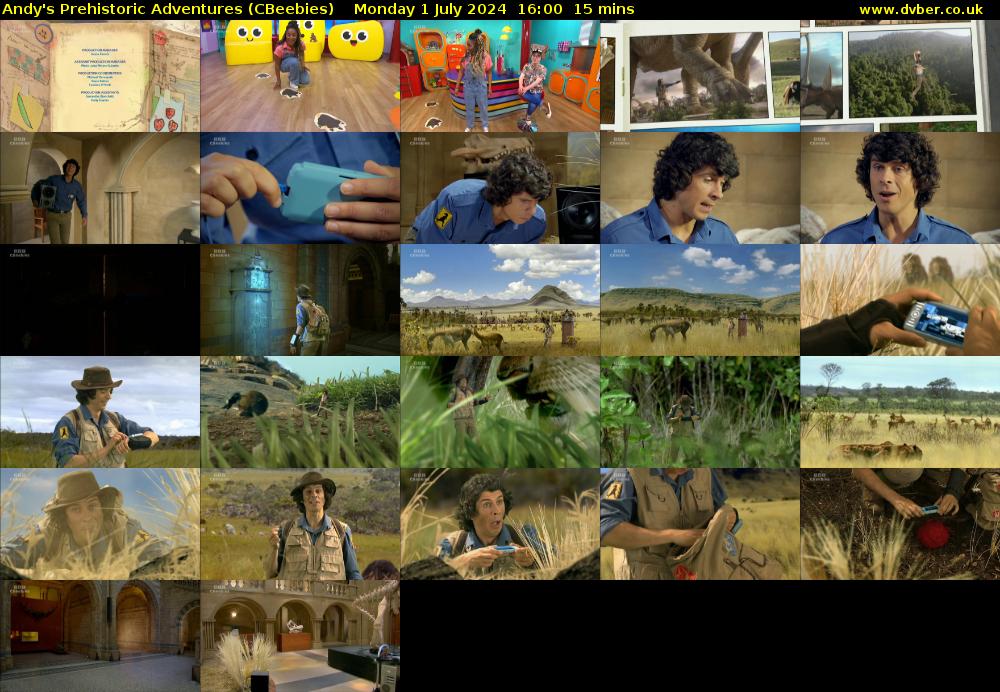 Andy's Prehistoric Adventures (CBeebies) Monday 1 July 2024 16:00 - 16:15