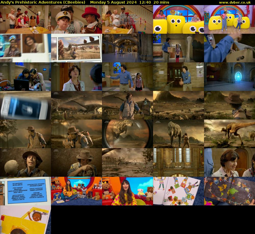 Andy's Prehistoric Adventures (CBeebies) Monday 5 August 2024 12:40 - 13:00