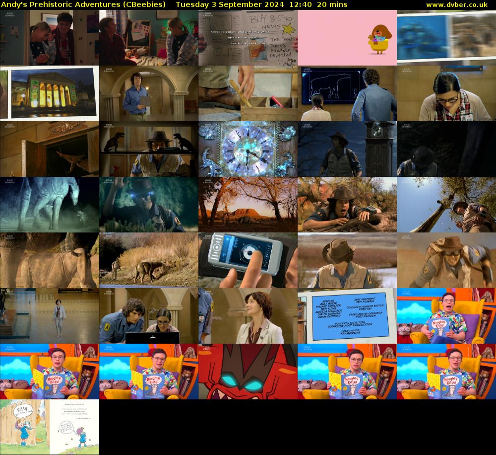 Andy's Prehistoric Adventures (CBeebies) Tuesday 3 September 2024 12:40 - 13:00