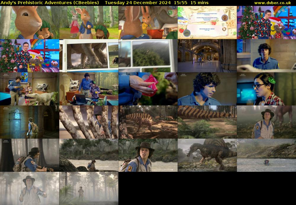 Andy's Prehistoric Adventures (CBeebies) Tuesday 24 December 2024 15:55 - 16:10
