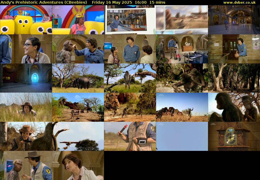 Andy's Prehistoric Adventures (CBeebies) Friday 16 May 2025 16:00 - 16:15