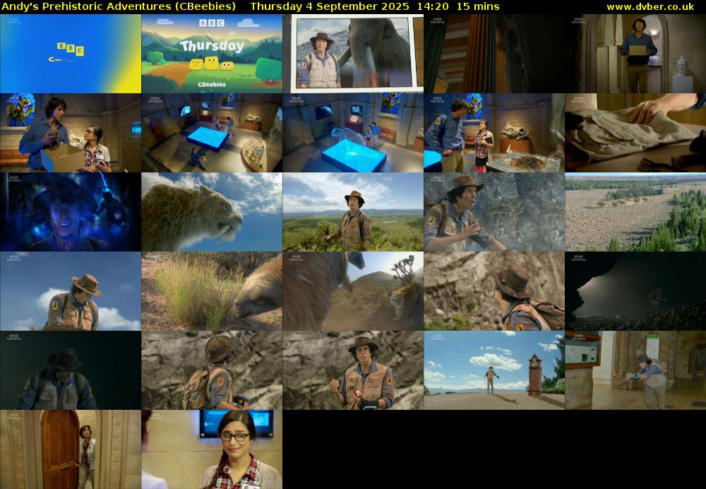 Andy's Prehistoric Adventures (CBeebies) Thursday 4 September 2025 14:20 - 14:35
