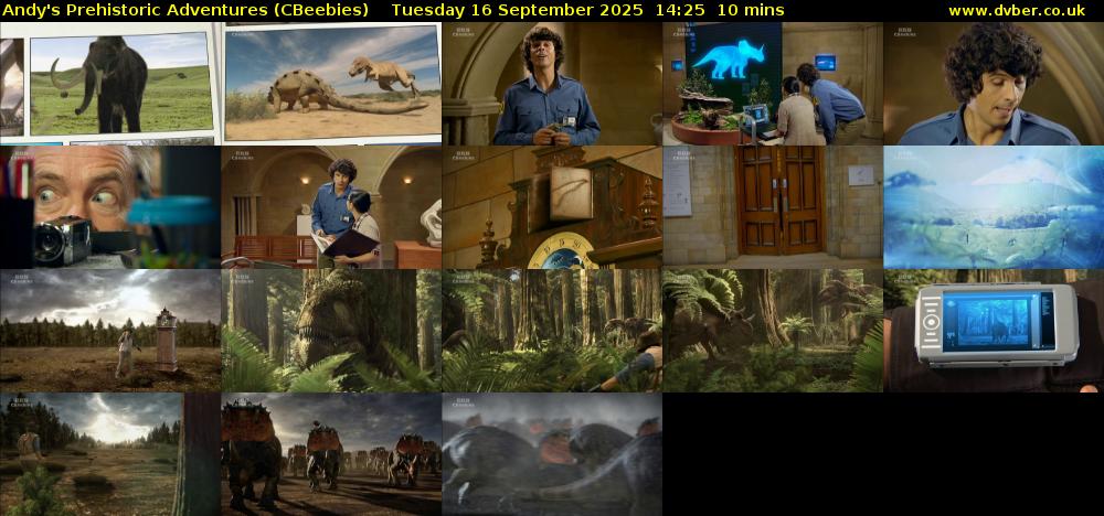 Andy's Prehistoric Adventures (CBeebies) Tuesday 16 September 2025 14:25 - 14:35