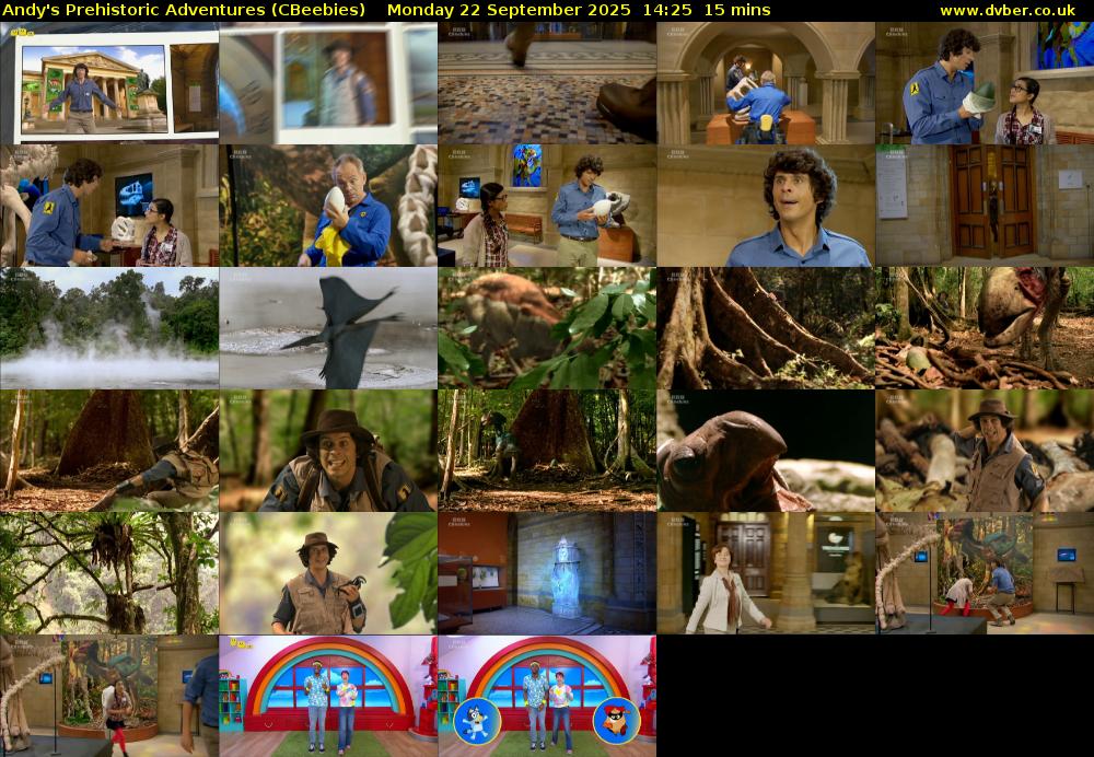 Andy's Prehistoric Adventures (CBeebies) Monday 22 September 2025 14:25 - 14:40