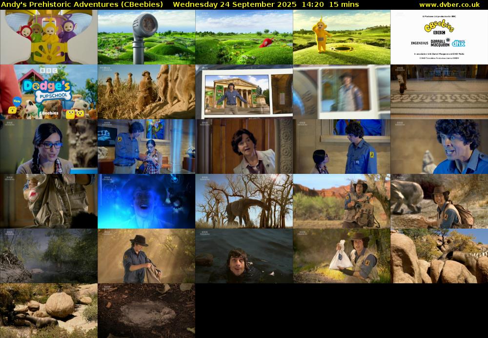 Andy's Prehistoric Adventures (CBeebies) Wednesday 24 September 2025 14:20 - 14:35