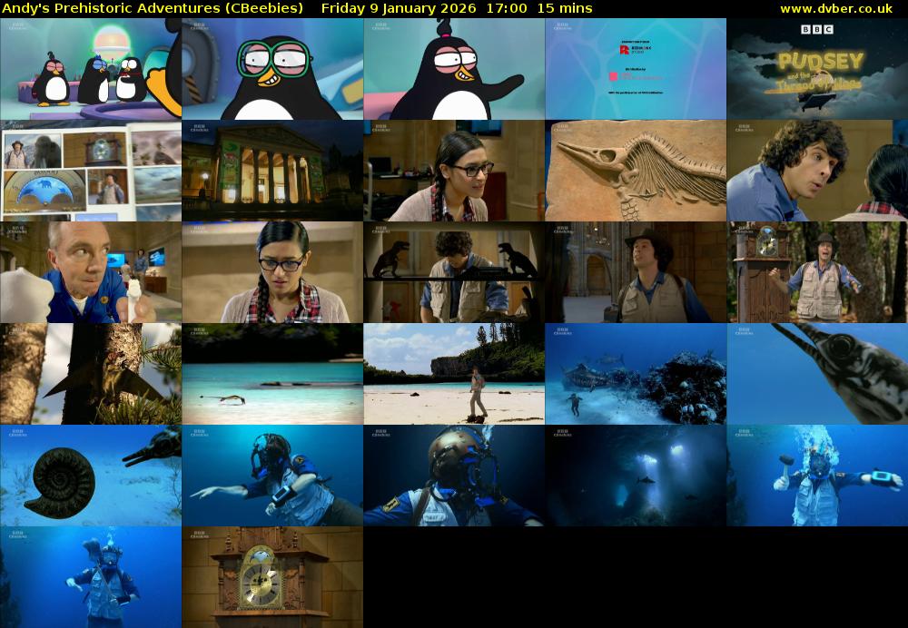 Andy's Prehistoric Adventures (CBeebies) Friday 9 January 2026 17:00 - 17:15