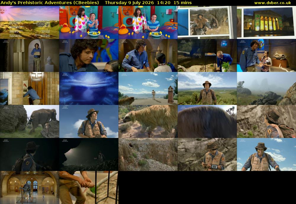 Andy's Prehistoric Adventures (CBeebies) Thursday 9 July 2026 14:20 - 14:35