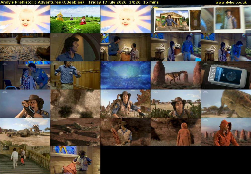 Andy's Prehistoric Adventures (CBeebies) Friday 17 July 2026 14:20 - 14:35