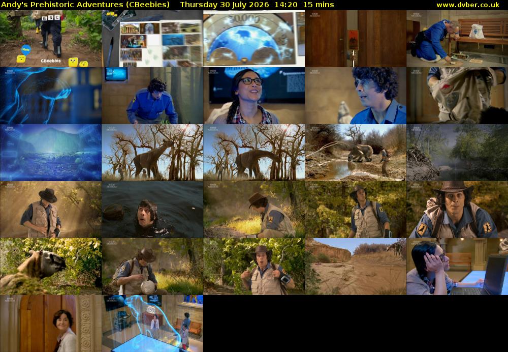 Andy's Prehistoric Adventures (CBeebies) Thursday 30 July 2026 14:20 - 14:35