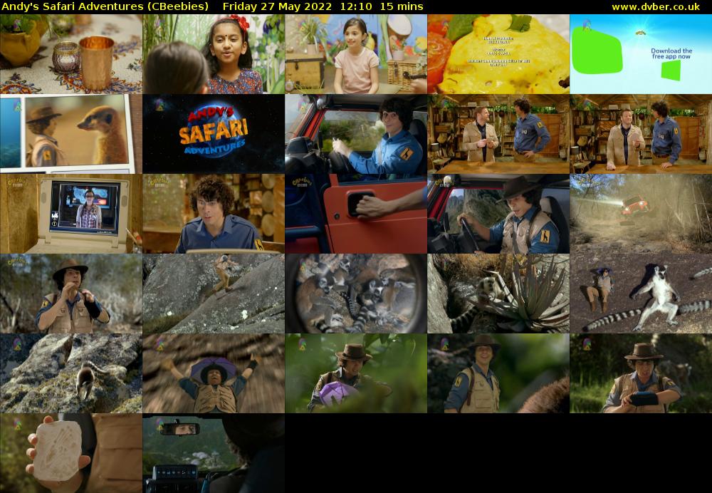 Andy's Safari Adventures (CBeebies) Friday 27 May 2022 12:10 - 12:25