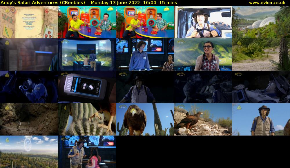Andy's Safari Adventures (CBeebies) Monday 13 June 2022 16:00 - 16:15