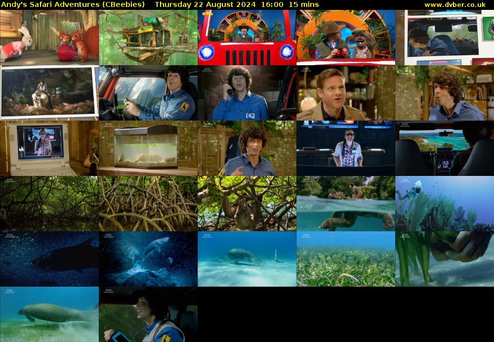 Andy's Safari Adventures (CBeebies) Thursday 22 August 2024 16:00 - 16:15