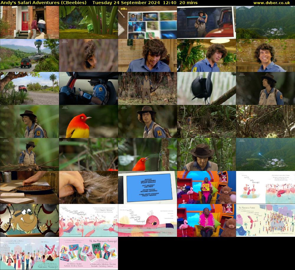 Andy's Safari Adventures (CBeebies) Tuesday 24 September 2024 12:40 - 13:00