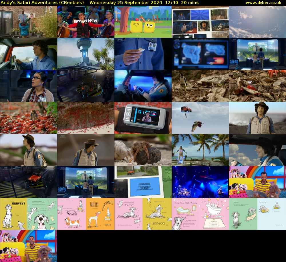 Andy's Safari Adventures (CBeebies) Wednesday 25 September 2024 12:40 - 13:00