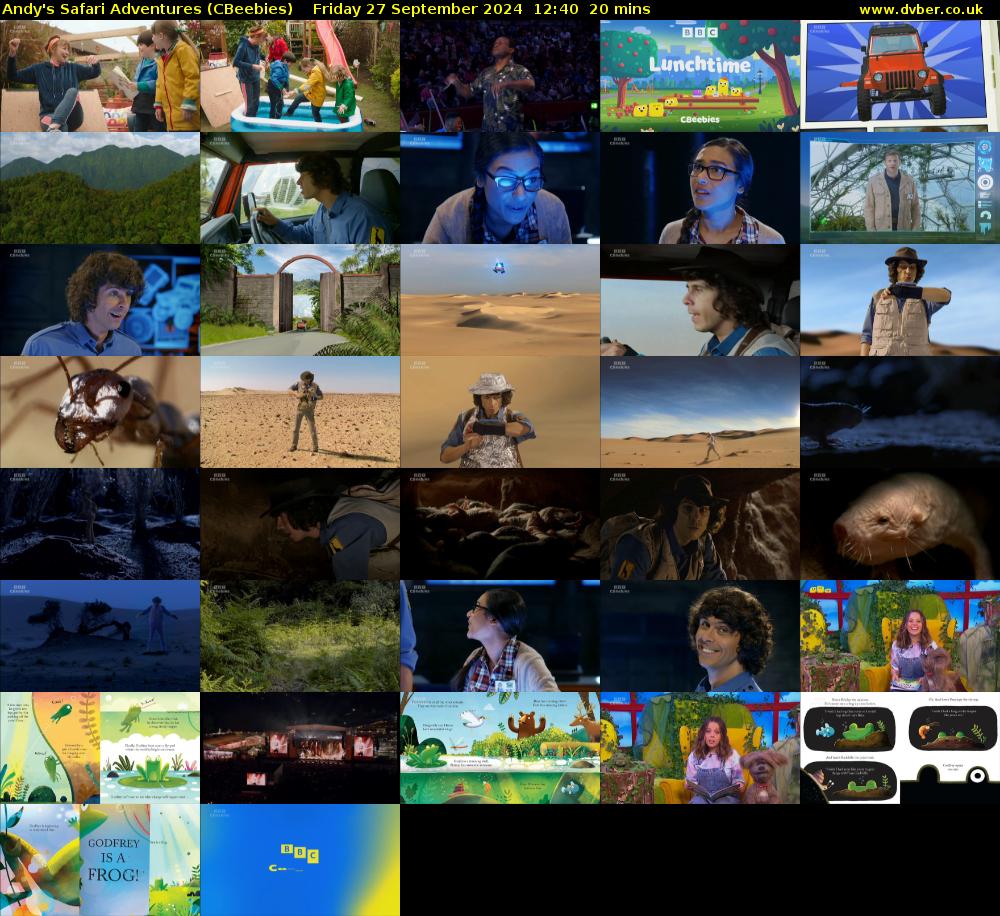 Andy's Safari Adventures (CBeebies) Friday 27 September 2024 12:40 - 13:00