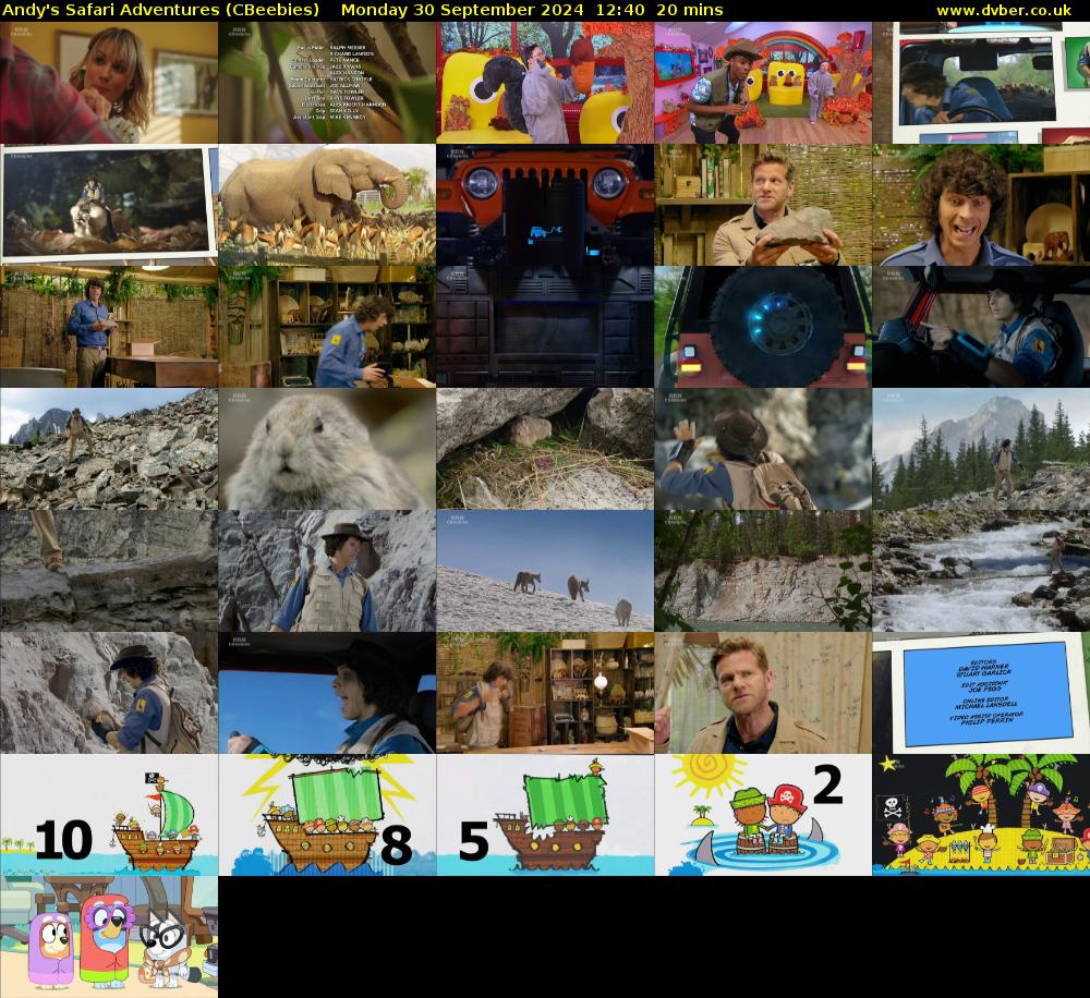 Andy's Safari Adventures (CBeebies) Monday 30 September 2024 12:40 - 13:00
