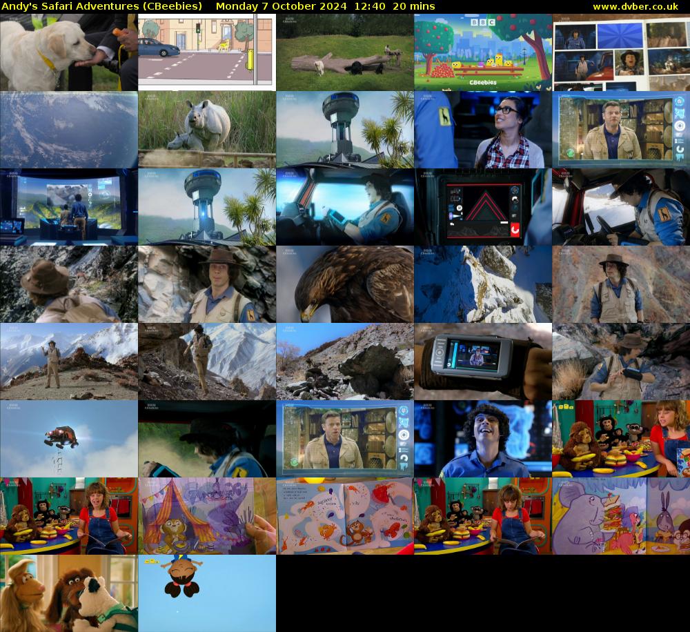 Andy's Safari Adventures (CBeebies) Monday 7 October 2024 12:40 - 13:00
