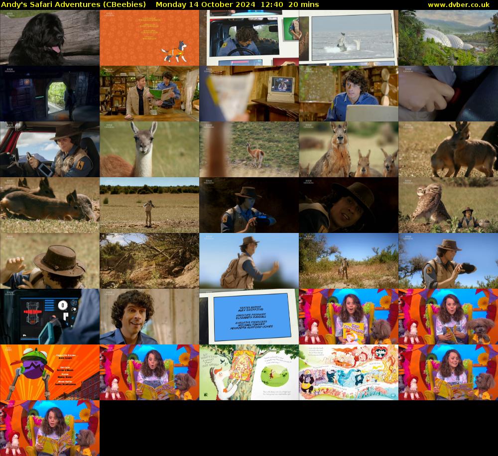 Andy's Safari Adventures (CBeebies) Monday 14 October 2024 12:40 - 13:00