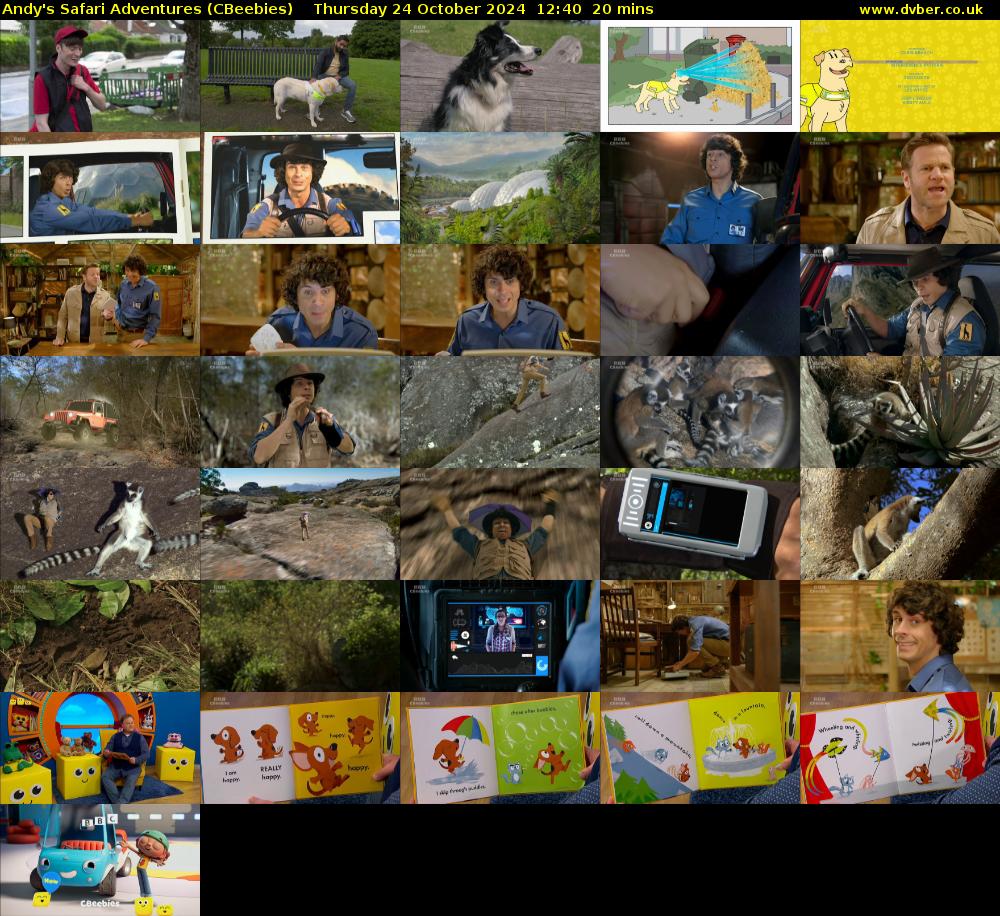 Andy's Safari Adventures (CBeebies) Thursday 24 October 2024 12:40 - 13:00