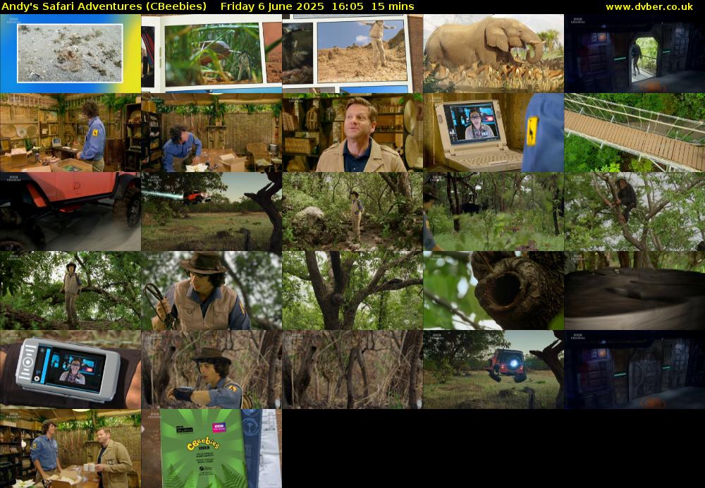 Andy's Safari Adventures (CBeebies) Friday 6 June 2025 16:05 - 16:20