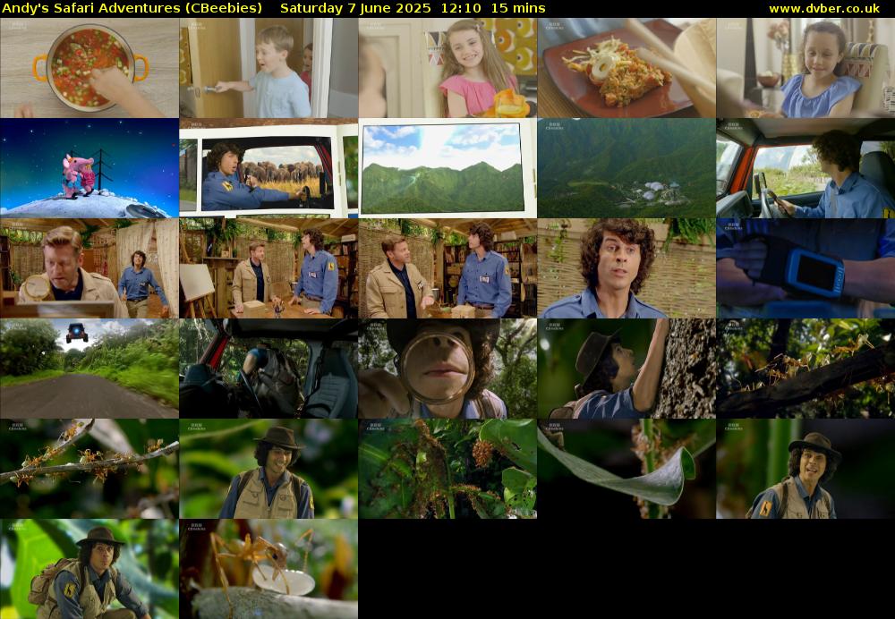 Andy's Safari Adventures (CBeebies) Saturday 7 June 2025 12:10 - 12:25