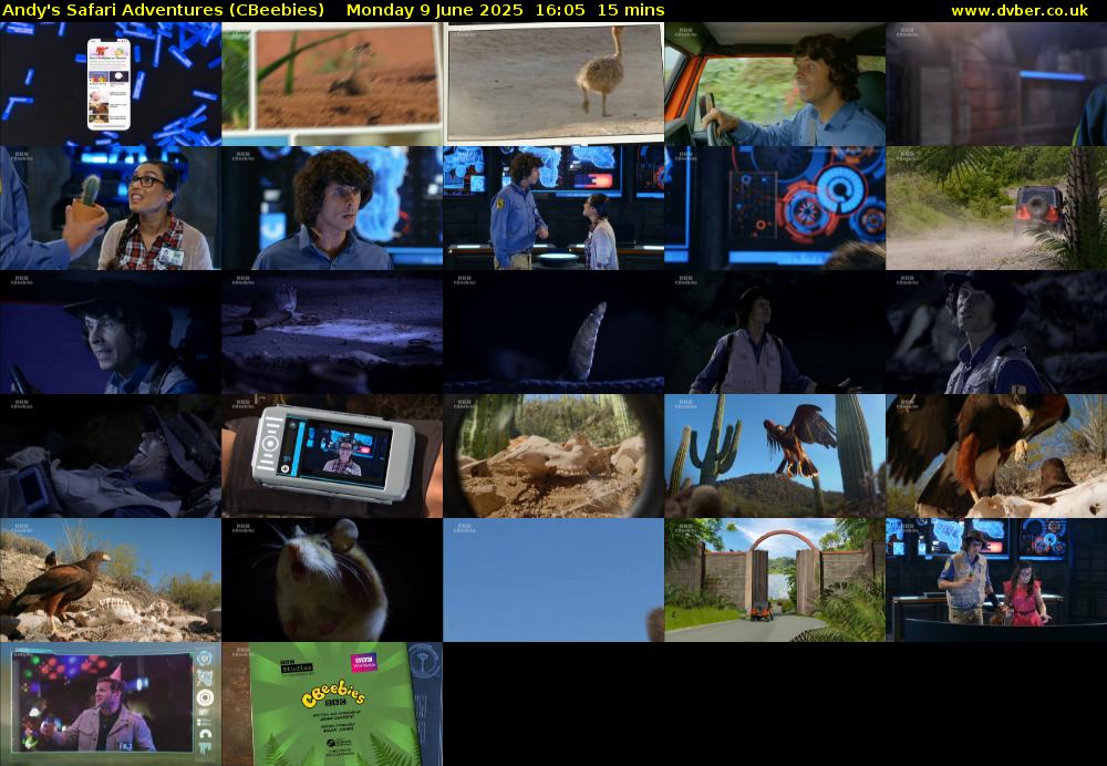 Andy's Safari Adventures (CBeebies) Monday 9 June 2025 16:05 - 16:20