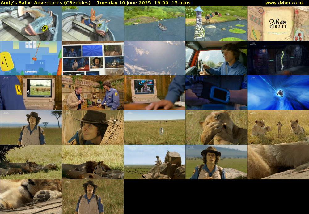 Andy's Safari Adventures (CBeebies) Tuesday 10 June 2025 16:00 - 16:15