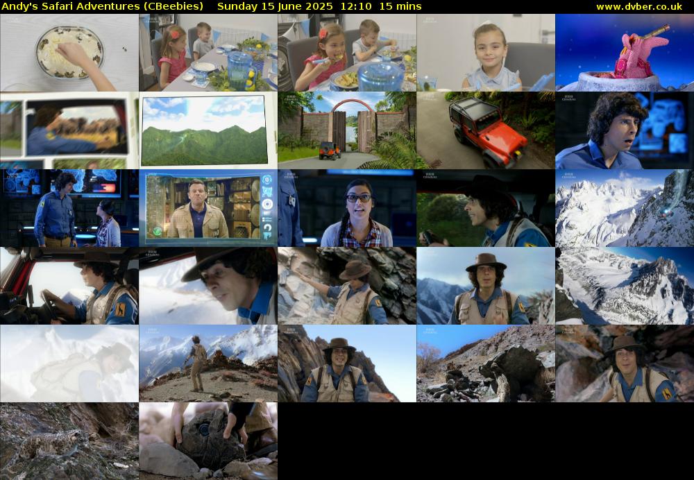 Andy's Safari Adventures (CBeebies) Sunday 15 June 2025 12:10 - 12:25