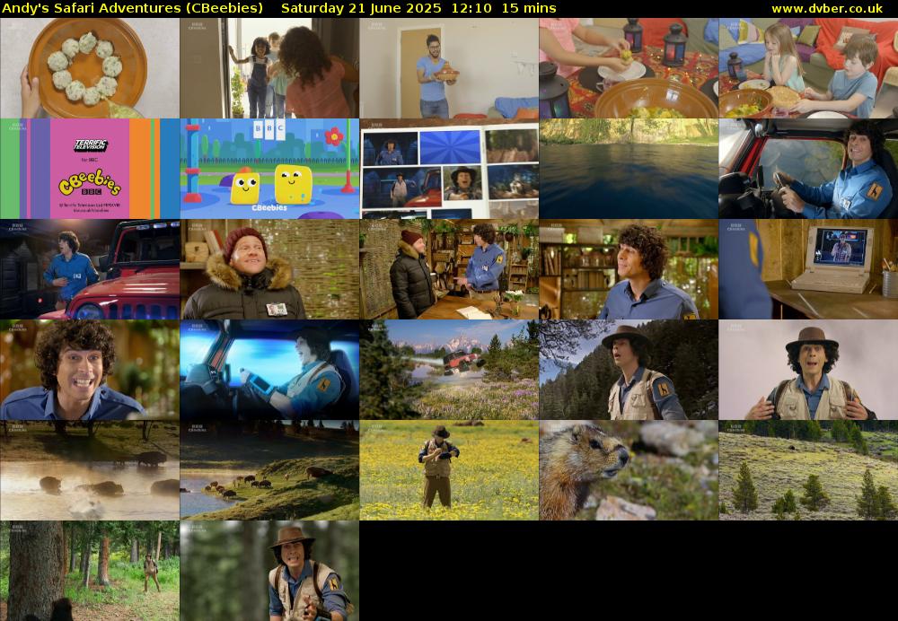 Andy's Safari Adventures (CBeebies) Saturday 21 June 2025 12:10 - 12:25
