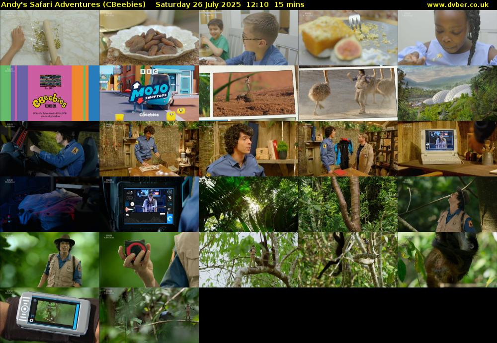 Andy's Safari Adventures (CBeebies) Saturday 26 July 2025 12:10 - 12:25