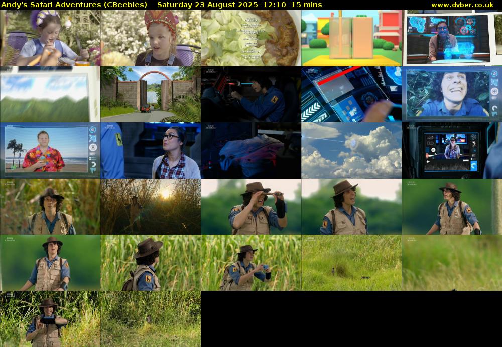 Andy's Safari Adventures (CBeebies) Saturday 23 August 2025 12:10 - 12:25