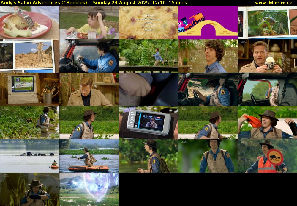 Andy's Safari Adventures (CBeebies) Sunday 24 August 2025 12:10 - 12:25