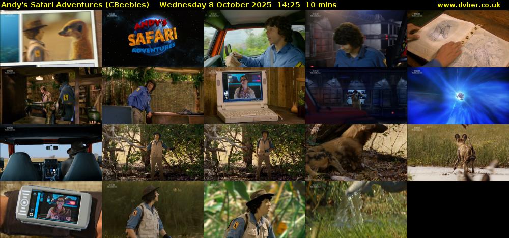 Andy's Safari Adventures (CBeebies) Wednesday 8 October 2025 14:25 - 14:35