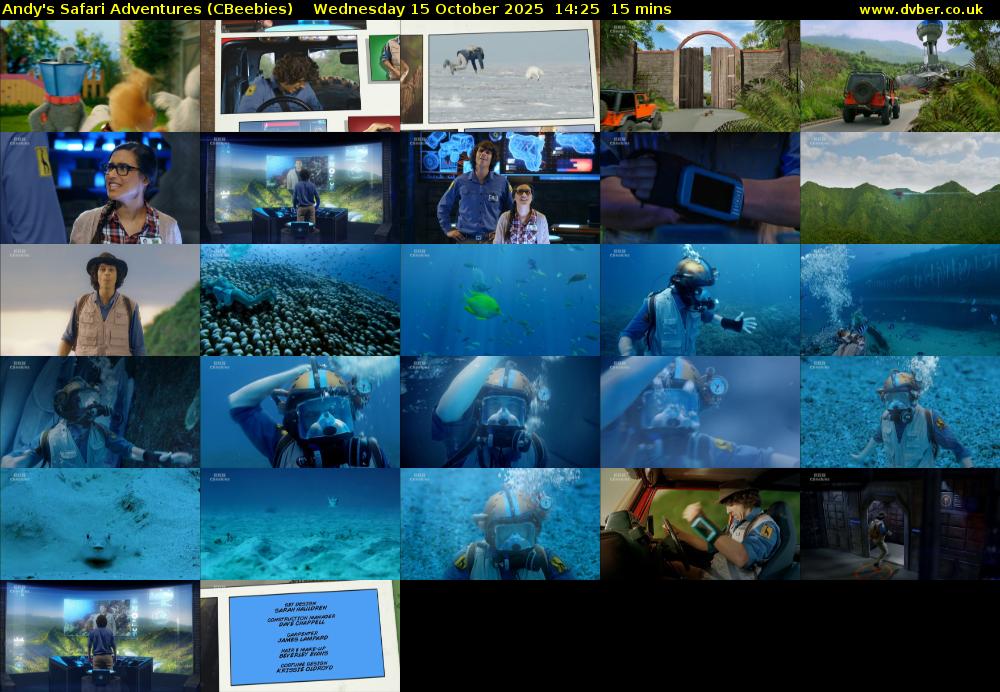 Andy's Safari Adventures (CBeebies) Wednesday 15 October 2025 14:25 - 14:40