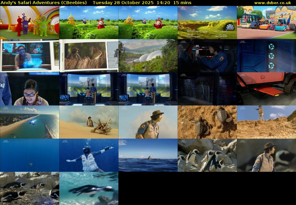 Andy's Safari Adventures (CBeebies) Tuesday 28 October 2025 14:20 - 14:35