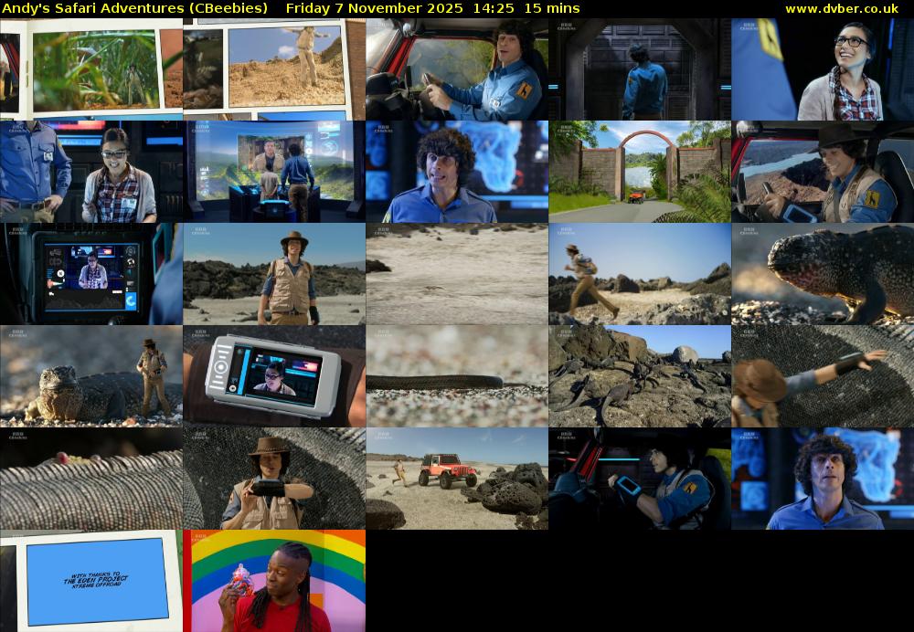 Andy's Safari Adventures (CBeebies) Friday 7 November 2025 14:25 - 14:40