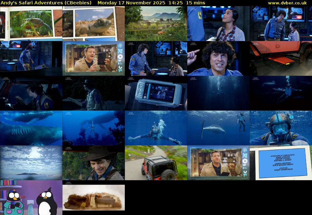 Andy's Safari Adventures (CBeebies) Monday 17 November 2025 14:25 - 14:40